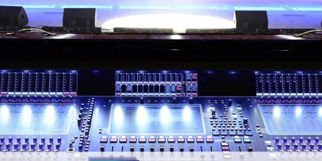 LED video wall lighting up a live audience in Los Angeles